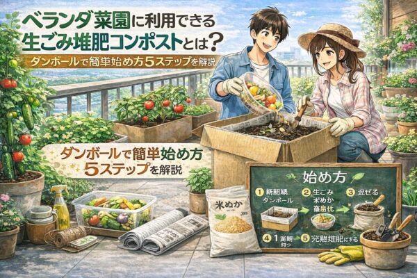 ベランダ菜園に利用｜生ごみ堆肥コンポストとは？
