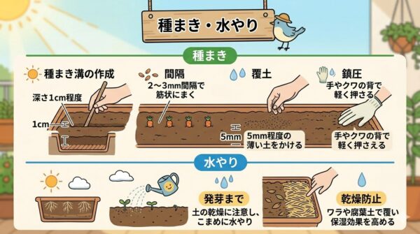 種まきと水やり発芽までの重要管理ポイント