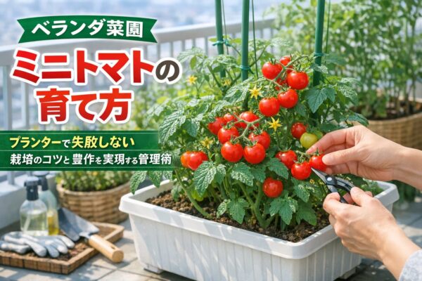 ベランダで育てるミニトマト