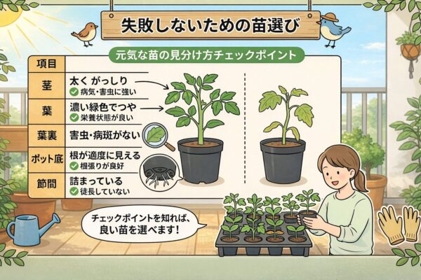 失敗しないための苗選び