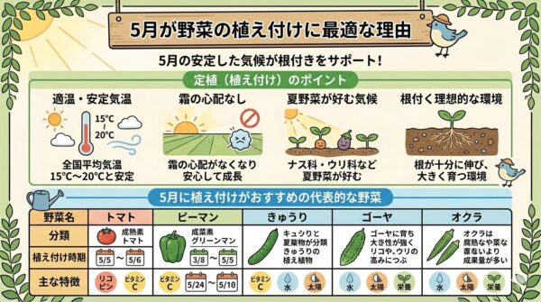 5月が野菜の植え付けに最適な理由