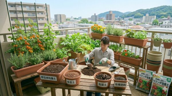 ベランダ菜園の土選び